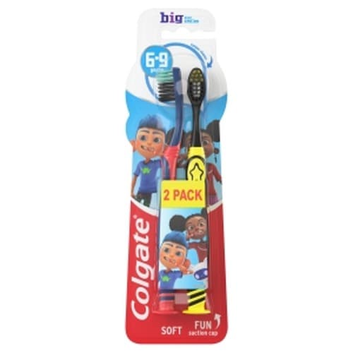 Colgate Kids miękka szczoteczka do zębów dla dzieci 6-9 lat 2 sztuki