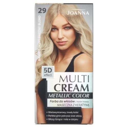 Joanna Multi Effect Color Farba do włosów Metaliczna 29 BJS Blond