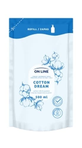 On Line Mydło w Płynie 2w1 Cotton 500 ml