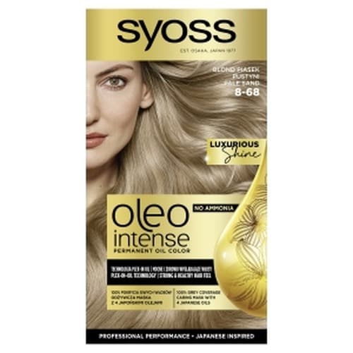 Syoss Farba do włosów Płomienny Piaskowy Blond Oleo Intense 8-68