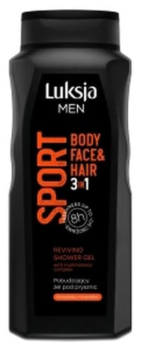 Luksja żel pod prysznic, szampon i odżywka 3w1 dla mężczyzn Sport 500 ml