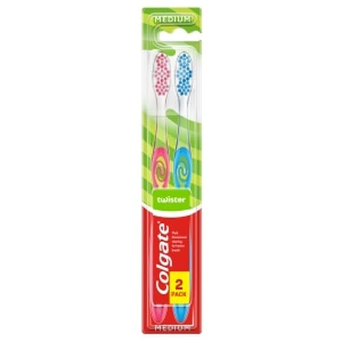 Szczoteczka do zębów Colgate Twister Medium 2 sztuki