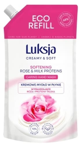 Mydło w płynie Luksja Róża 400 ml zapas