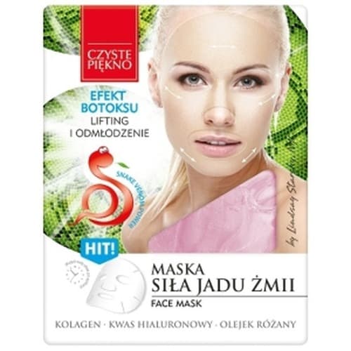 Czyste Płatki maskujące z jadem żmii