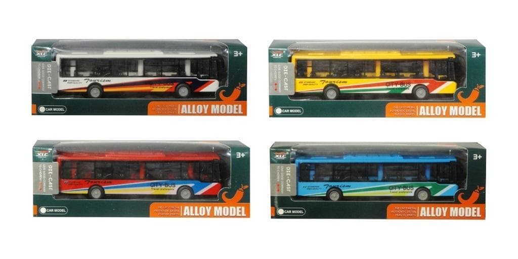 Metalowy autobus zabawka - różne kolory