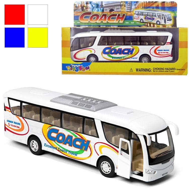 Metalowy Model Autobusu z Napędem Pull Back