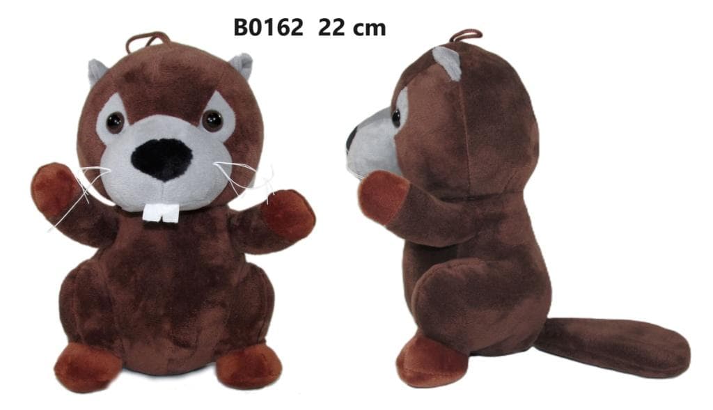 Figurka Dekoracyjna Bóbr Pluszowy 22 cm