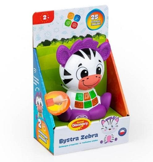 Interaktywna Zebra Bystra Dumel dla Dzieci od 2 lat