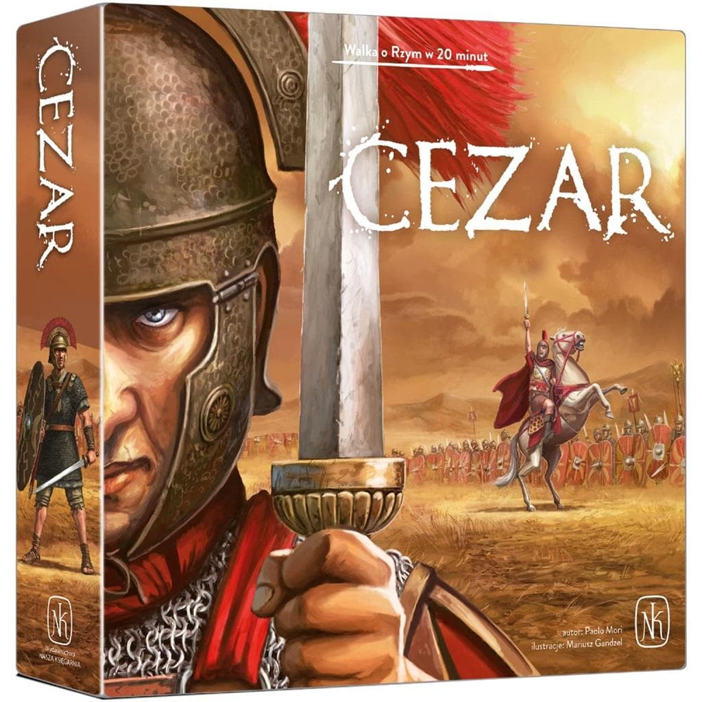 Nasza Księgarnia Gra Cezar strategiczna planszowa dla 1-2 graczy