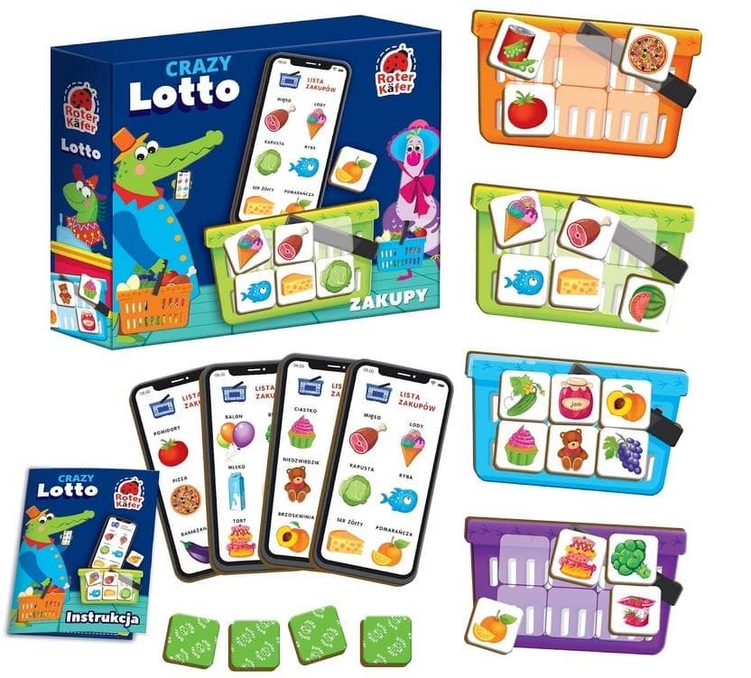 Gra edukacyjna Crazy Lotto rozwijająca logiczne myślenie