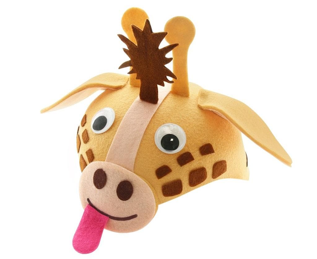 Czapka dziecięca Żyrafa beżowa filcowa obwód 56 cm