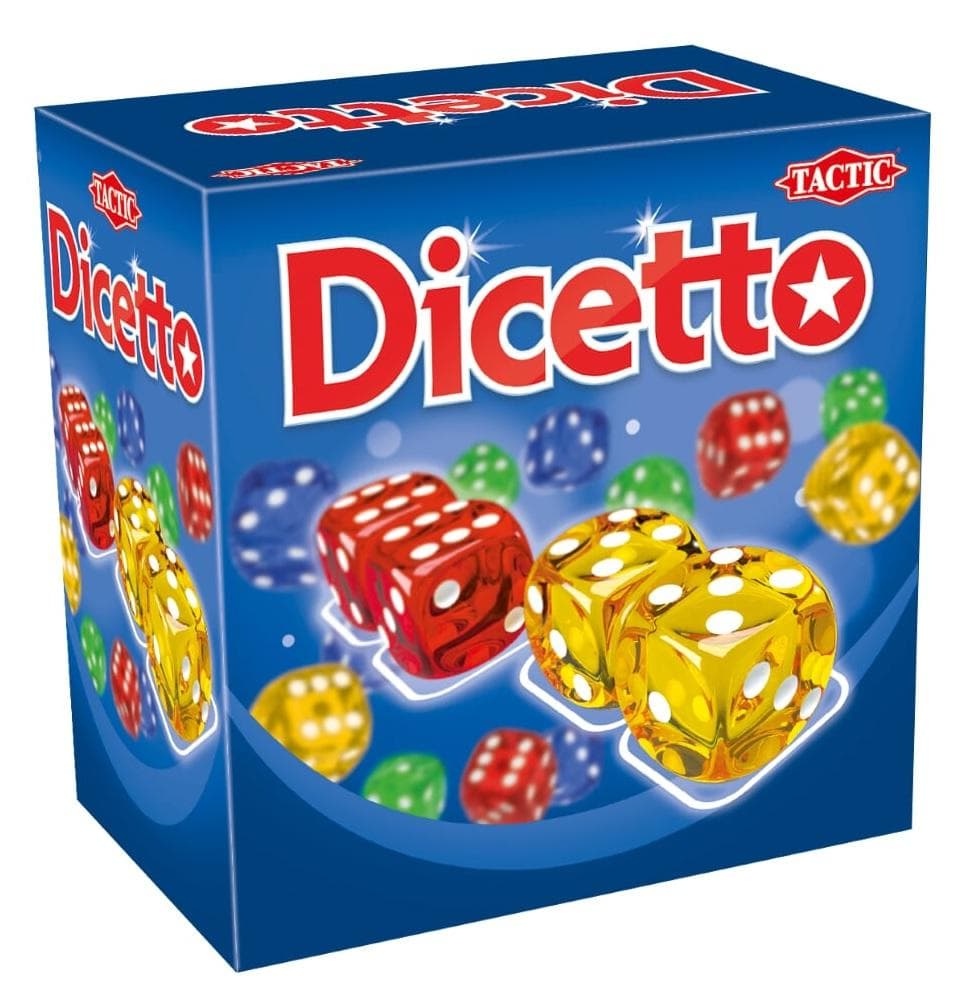 Gra planszowa Dicetto 16 kości 55 kart 2-4 graczy 7+