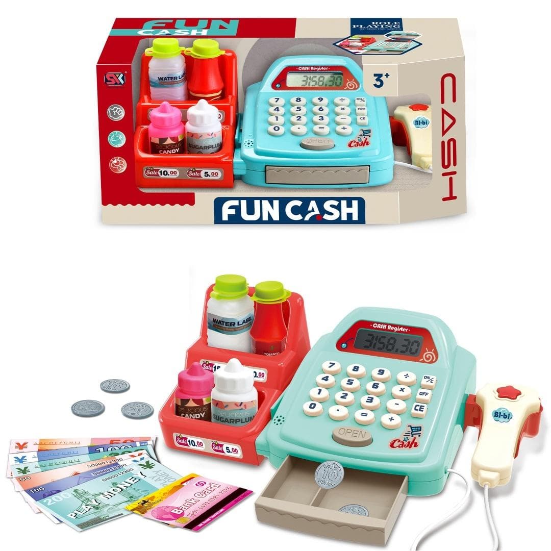 Kasa sklepowa Fun Cash interaktywna zabawka edukacyjna 33 cm