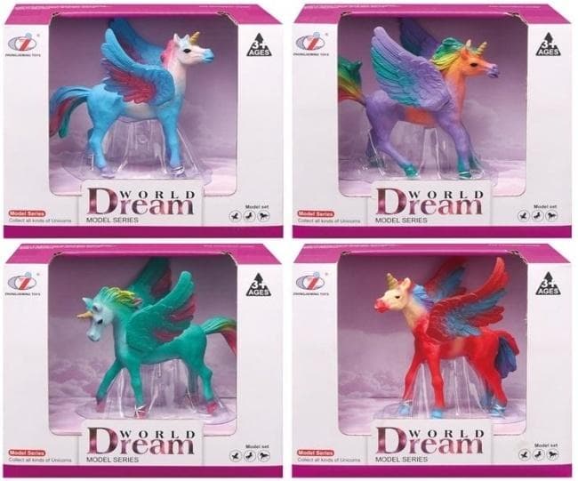 Figurka jednorożca ze skrzydłami World Dream Model Series MIX