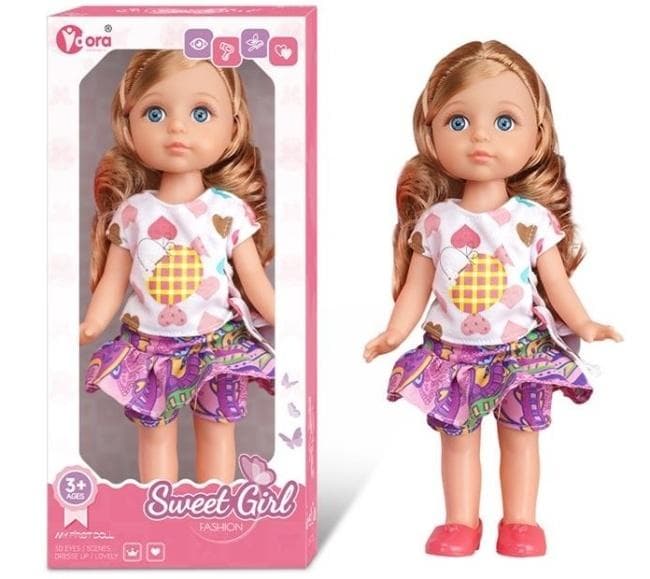 Lalka Sweet Girl Fashion z blond włosami i akcesoriami