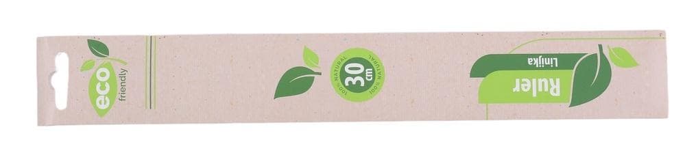 Linijka z RPET Grafix 30 cm szkolna papiernicza