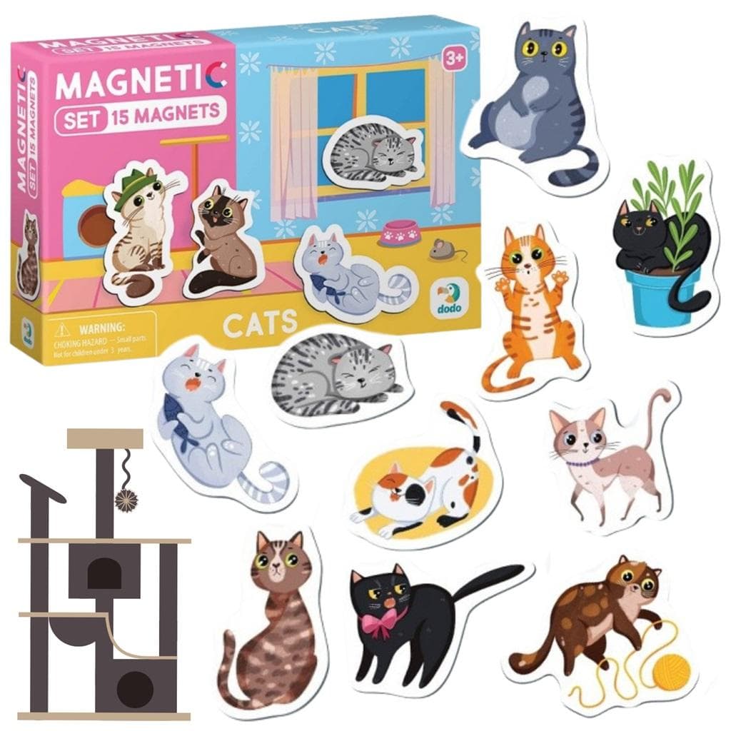 Magnesy Dinozaury - zestaw 15 sztuk dla dzieci 3+