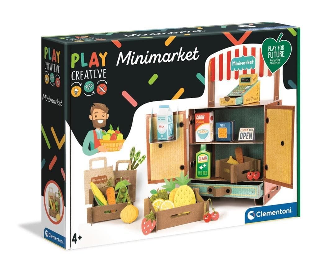 Kreatywny Zestaw Tekturowy Minimarket Clementoni