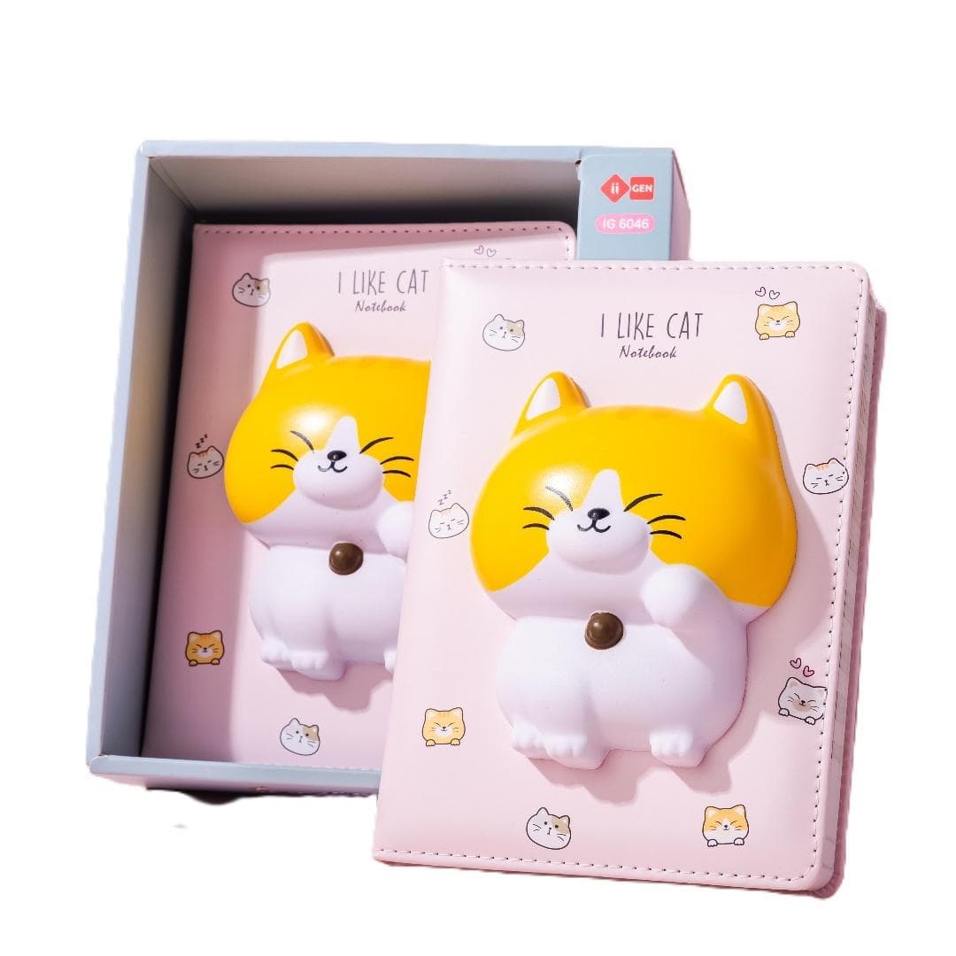 Squishy Notatnik Kotek z miękką okładką 128 stron