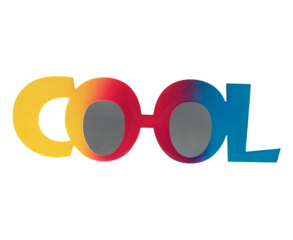 Okulary imprezowe do fotobudki wielokolorowe wzór Cool
