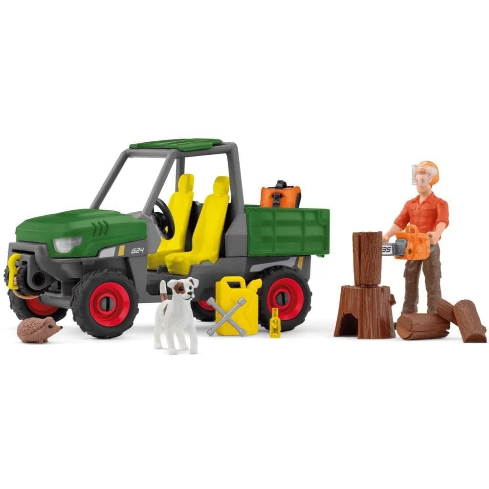 Schleich Farm Life Samochód terenowy z przyczepą figurka dla dzieci