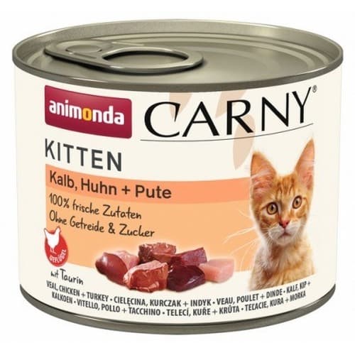 Animonda Carny Kitten koktajl drobiowy - mokra karma dla kociąt 200 g