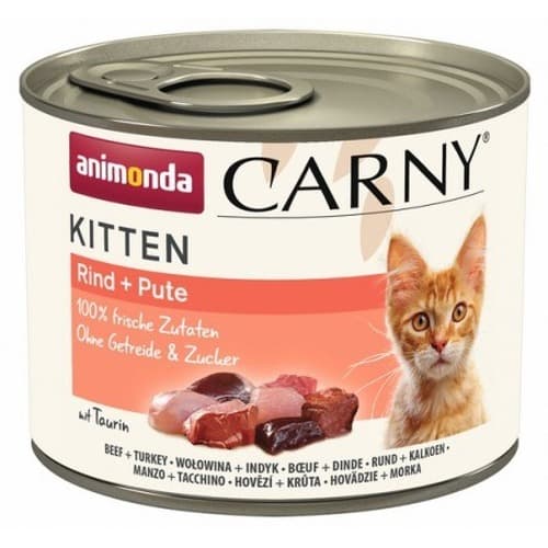 Animonda Carny Kitten Wołowina i Indyk - mokra karma dla kociąt 200 g