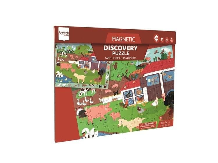 Puzzle magnetyczne Farma 2w1