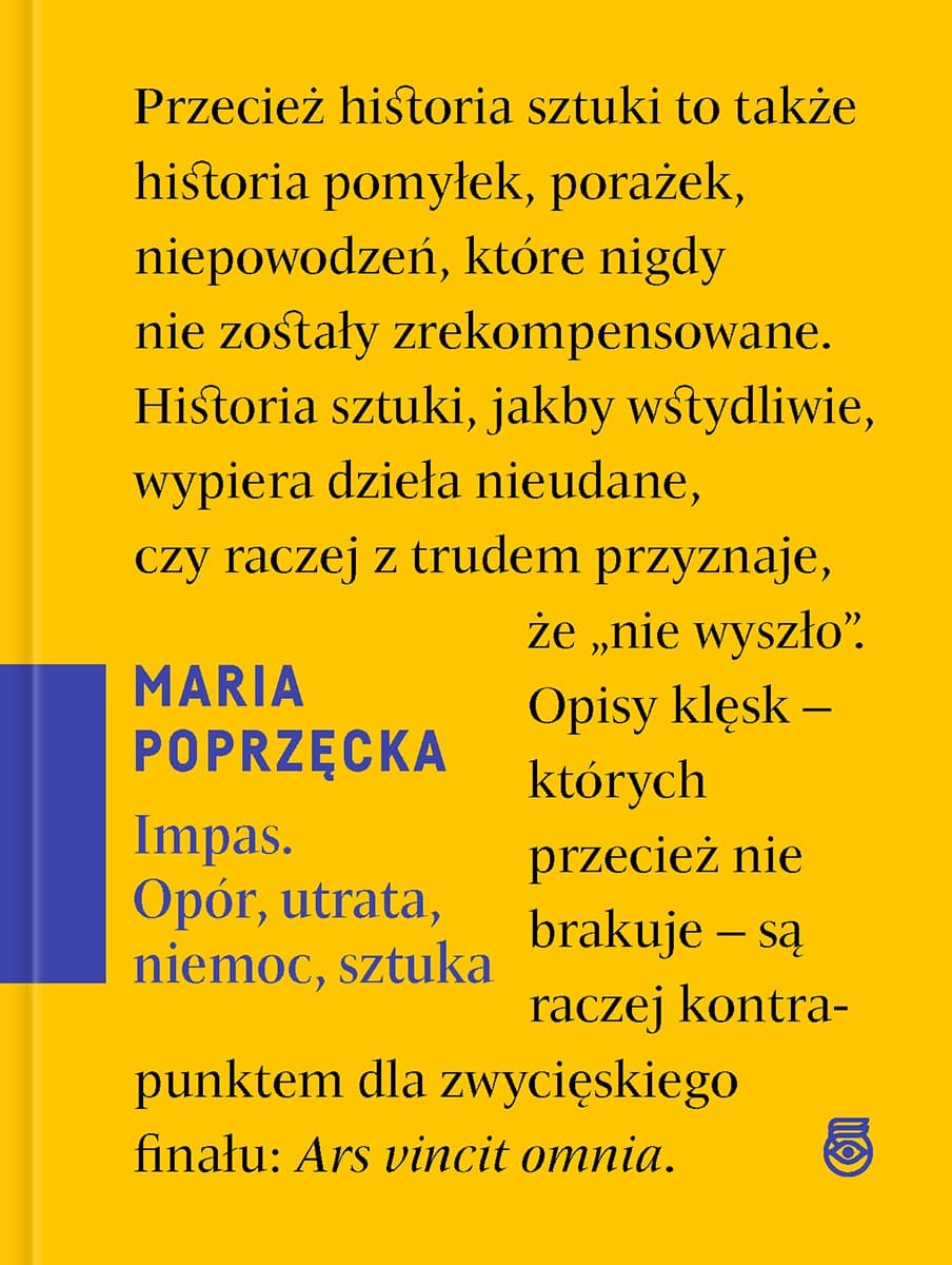 Impas - Maria Poprzędzka książka o sztuce współczesnej 2026