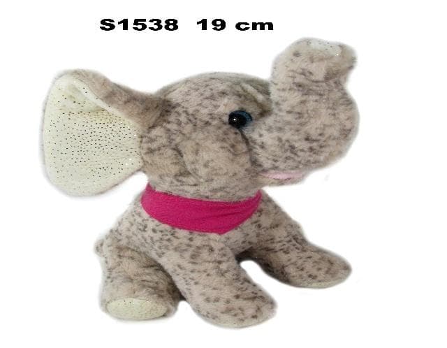 Pluszowy słoń maskotka 19 cm z chustką