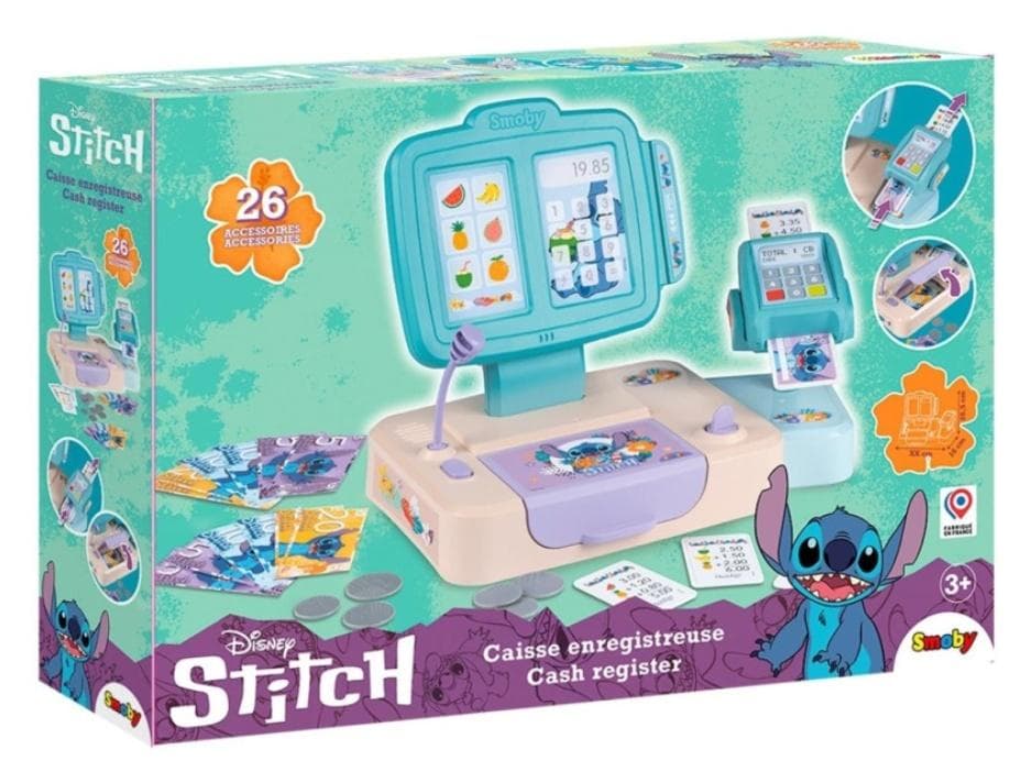 Smoby Stitch Kasa sklepowa dla dzieci z akcesoriami
