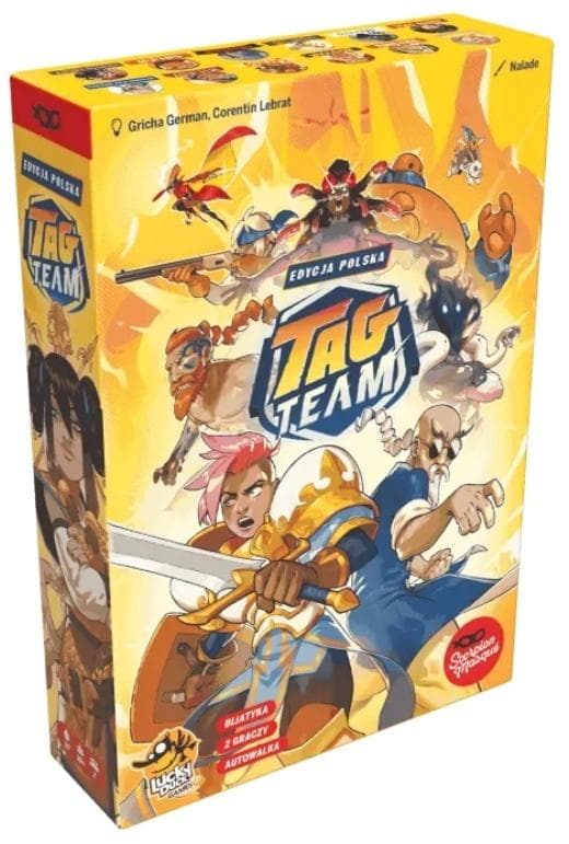 Gra karciana Tag Team dla 2 graczy wiek 10+ Lucky Duck Games 120 kart