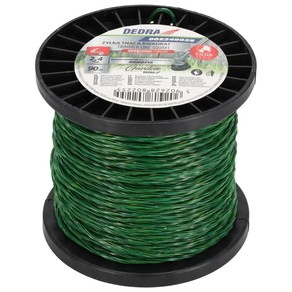 Żyłka tnąca kwadratowa skręcona 2,4 mm x 90 m