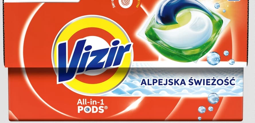 VIZIR All in 1 Pods Alpejska Świeżość - kapsułki do prania, 30 szt.