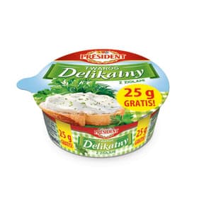 Twaróg Delikatesowy z ziołami 150g + 25g gratis