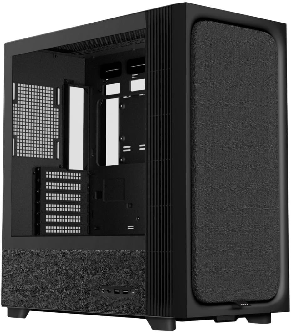 Obudowa komputerowa TRYX FLOVA F50 Midi-Tower ATX ze szkłem hartowanym - czarna