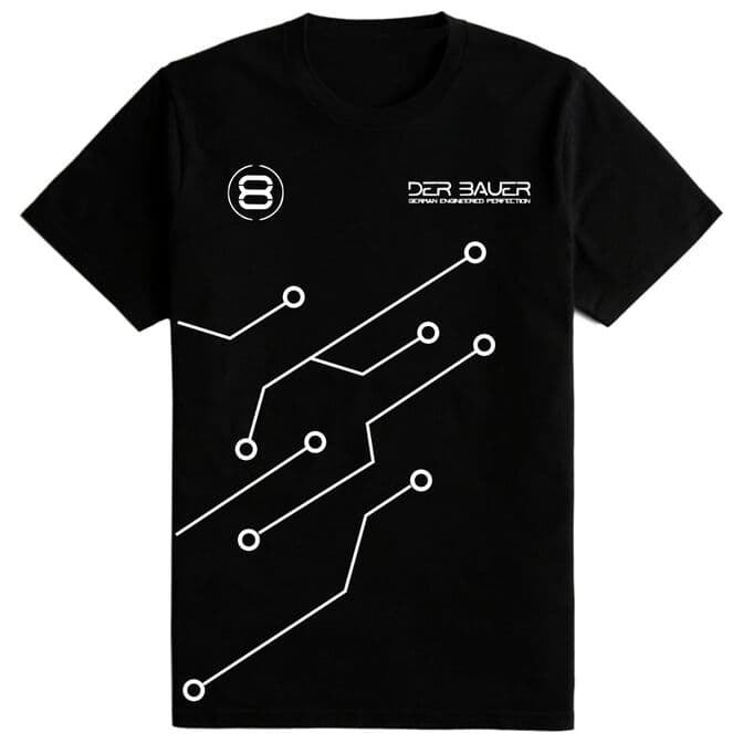 T-shirt der8auer Projekt PCB (M)