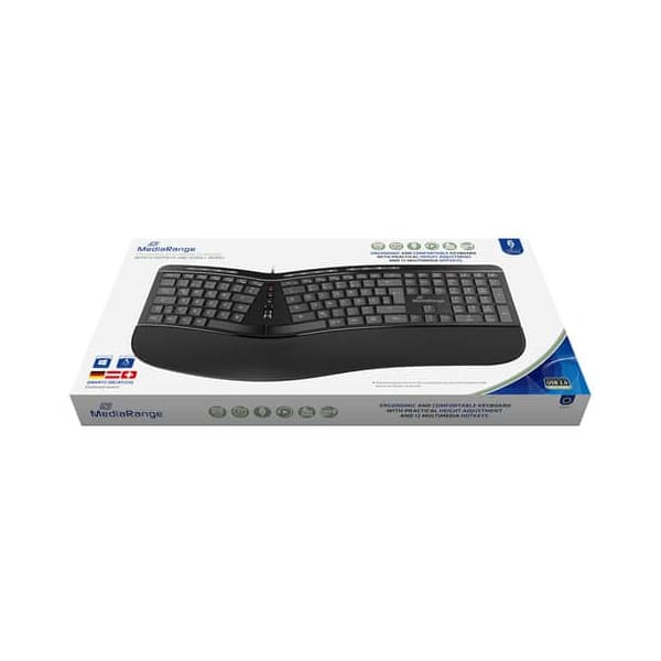 Klawiatura MediaRange MROS120 USB przewodowa czarna