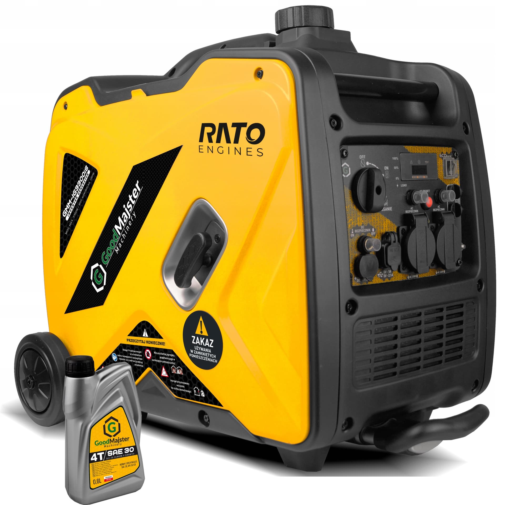 Agregat prądotwórczy inwerterowy 1-fazowy walizkowy 3200W / 3500W