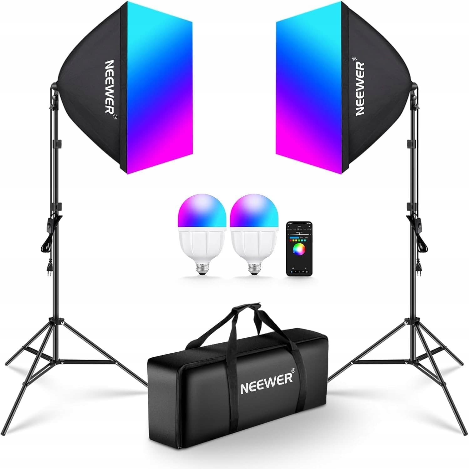Zestaw 2 lampy softbox NEEWER NK800 RGB