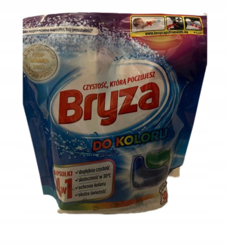 Bryza kapsułki do prania 4w1 do kolorów 30 sztuk
