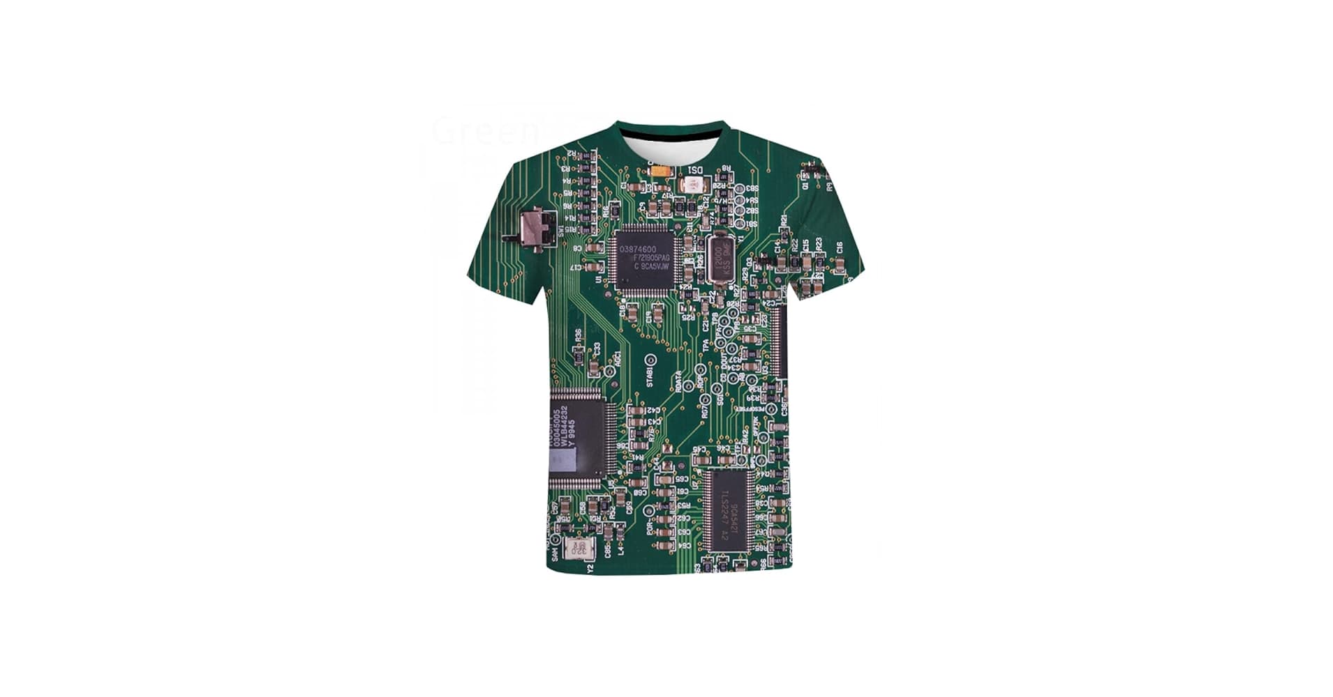 T-Shirt z nadrukiem PCB Design (rozmiar L)