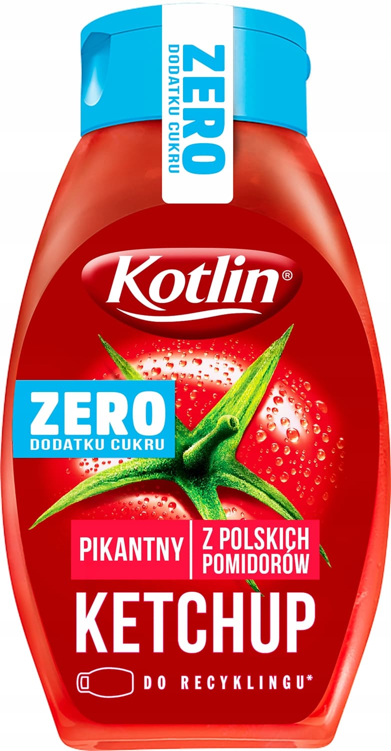 Ketchup pikantny Zero 420g Kotlin