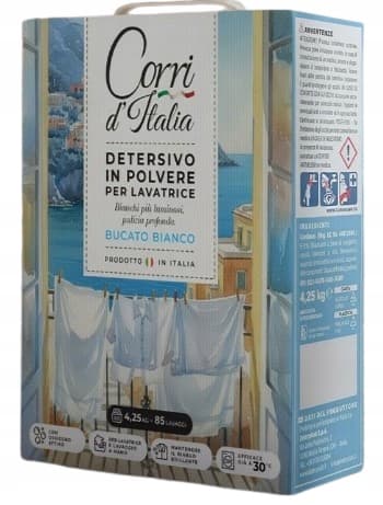CORRI D`ITALIA Proszek do Prania Białego 4,25 kg (85 prań)