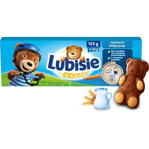 Ciastka mleczne Lubisie 125g