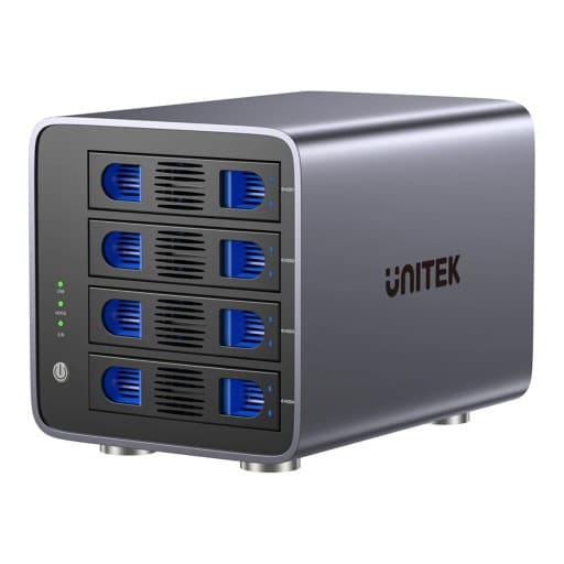 Unitek Obudowa RAID do dysków SATA 2.5 i 3.5 cala 80 TB USB-C
