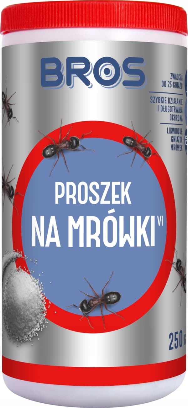 BROS Proszek na Mrówki 250 g - skuteczna ochrona domu i ogrodu