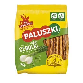Lajkonik Paluszki o smaku cebulki 150g