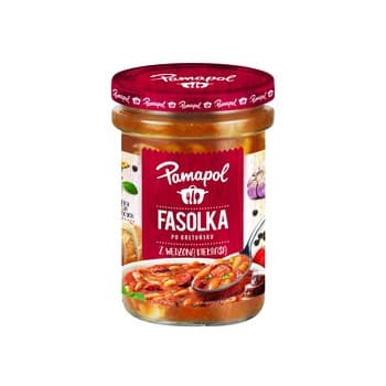 Pamapol Fasolka Po Bretońsku z Wędzoną Kiełbasą 500 g