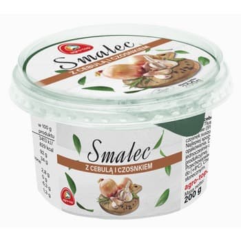 Smalec z cebulą i czosnkiem 200 g